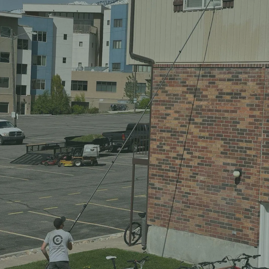 Commercial window cleaning service Cache Valley Utah - Mountain View Window Washing business office cleaning