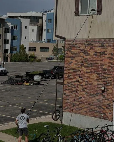 Professional window cleaning equipment and service by Mountain View Window Washing team