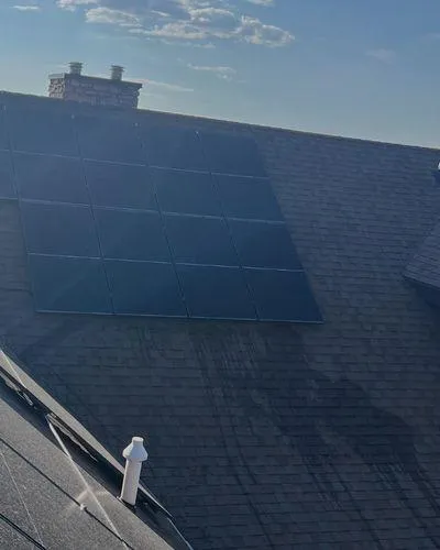 Clean solar panels after crystal clear rinse by Mountain View Window Washing professionals