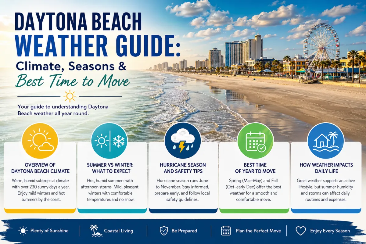 Daytona Beach Weather Guide: Climate, Seasons & Best Time to Move