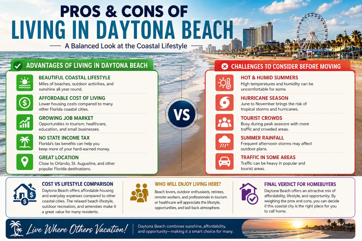 Pros and Cons of Living in Daytona Beach