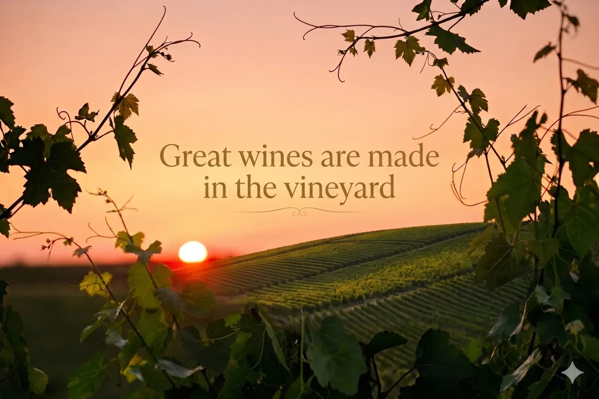 Great Wine Is Made in the Vineyard, Not in the Winery