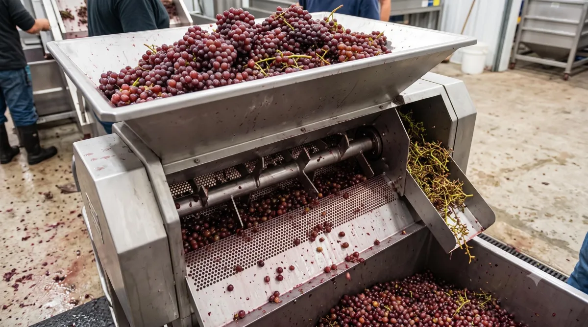 grape de stemmer crusher