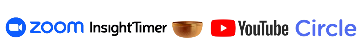 Live on Zoom, Insight Timer, YouTube, and Circle — Summer Solstice Sound Healing Event broadcast platforms