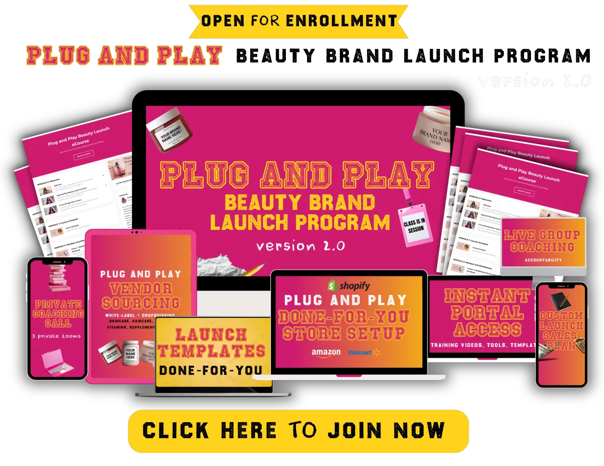 Plug and Play Beauty Brand Launch Program