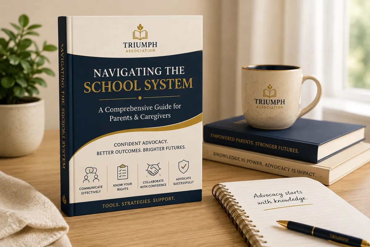 Book mockup of the Navigating the School System premium guide