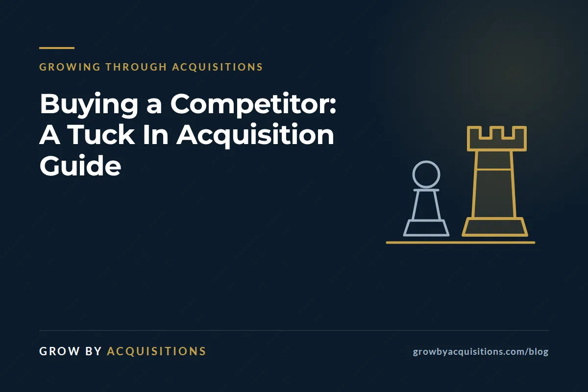 Buying a Competitor: A Tuck In Acquisition Guide
