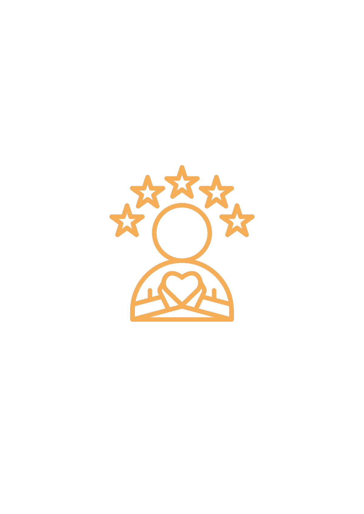 Star icon showing 100% client satisfaction rating.”