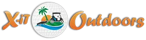 X-It Outdoors company logo featuring stylized red and black lettering