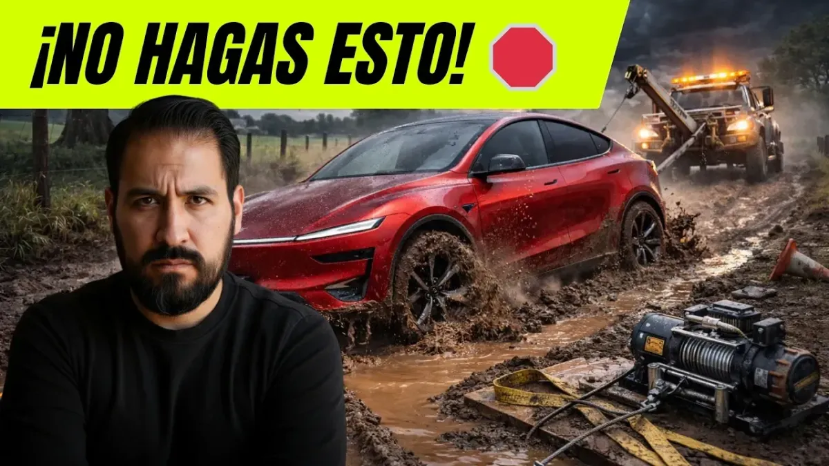¿Tu Tesla se ha quedado atrapado en el barro? Esto es lo que debes hacer para evitar daños costosos