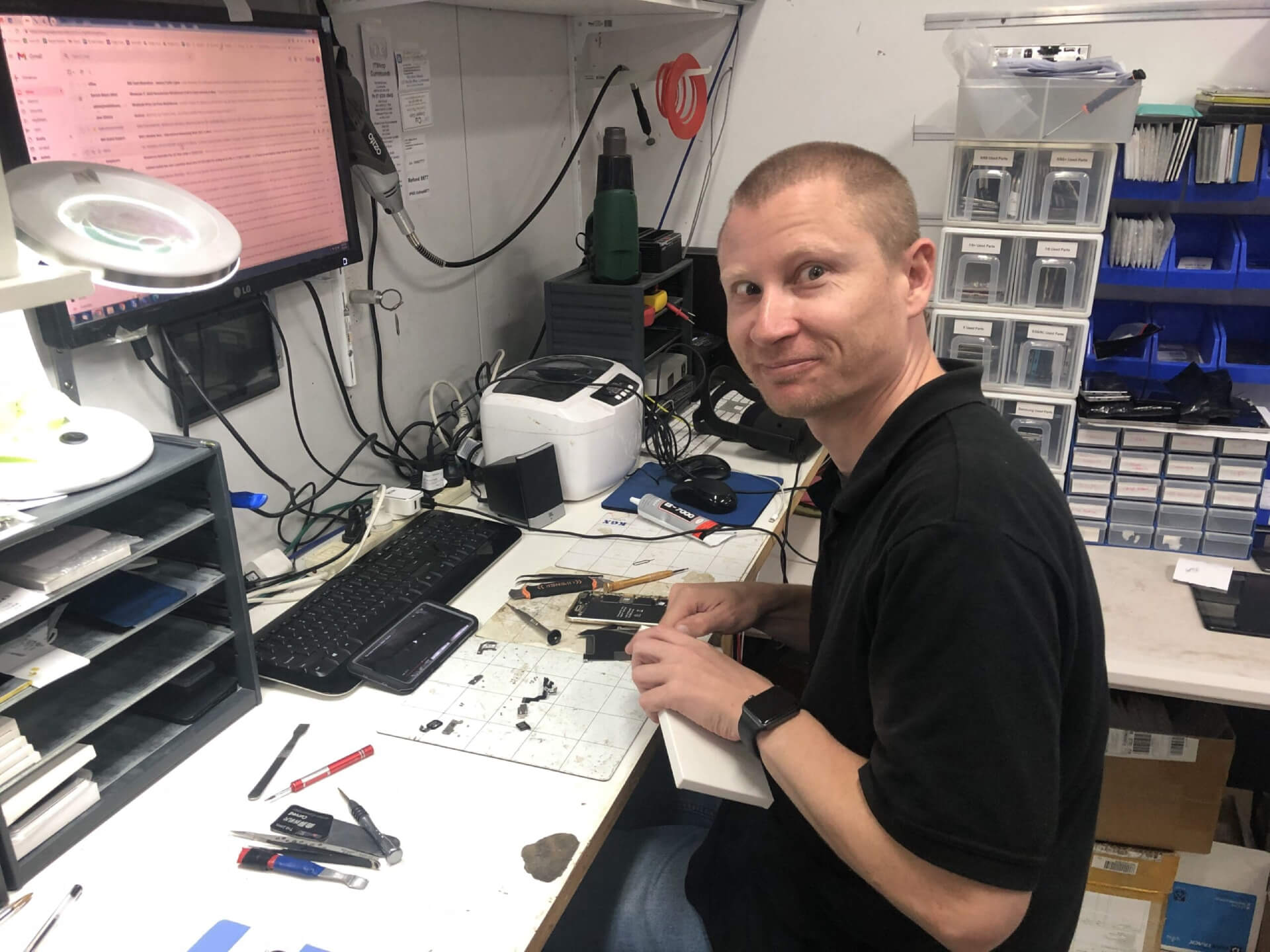 IT Shop Currimundi technician repairing a device