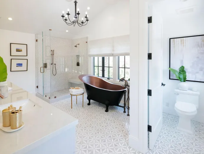 Luxury bath remodel with high-end finishes, elegant fixtures, and spa-like atmosphere in Bridgeton, NJ.