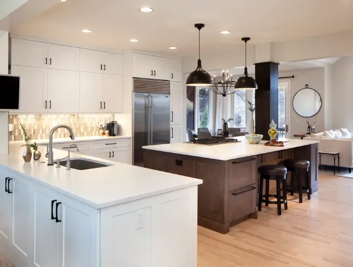 Custom kitchen remodel with personalized cabinetry, countertops, and unique layout design in Bridgeton, NJ.