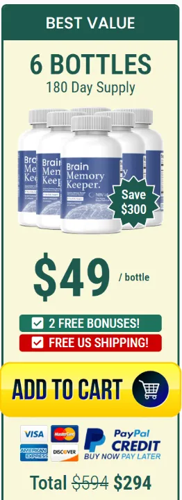 Brain Memory Keeper 6 Bottle