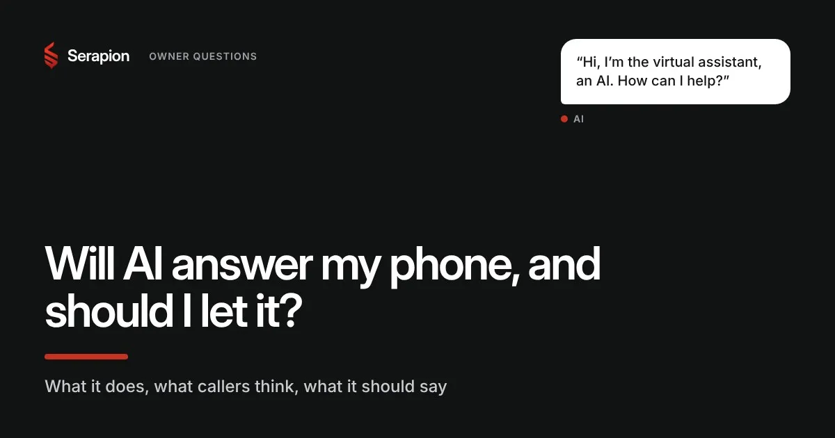 Will AI answer my phone, and should I let it?
