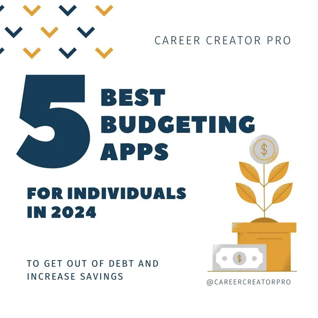 5 best budgeting apps for individuals looking to get out of living paycheck to paycheck - Instagram Career Growth Pro