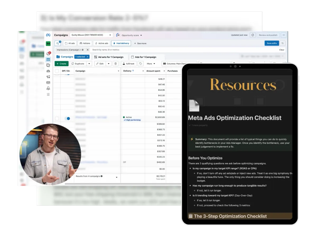 The Meta Ads Optimization Checklist
