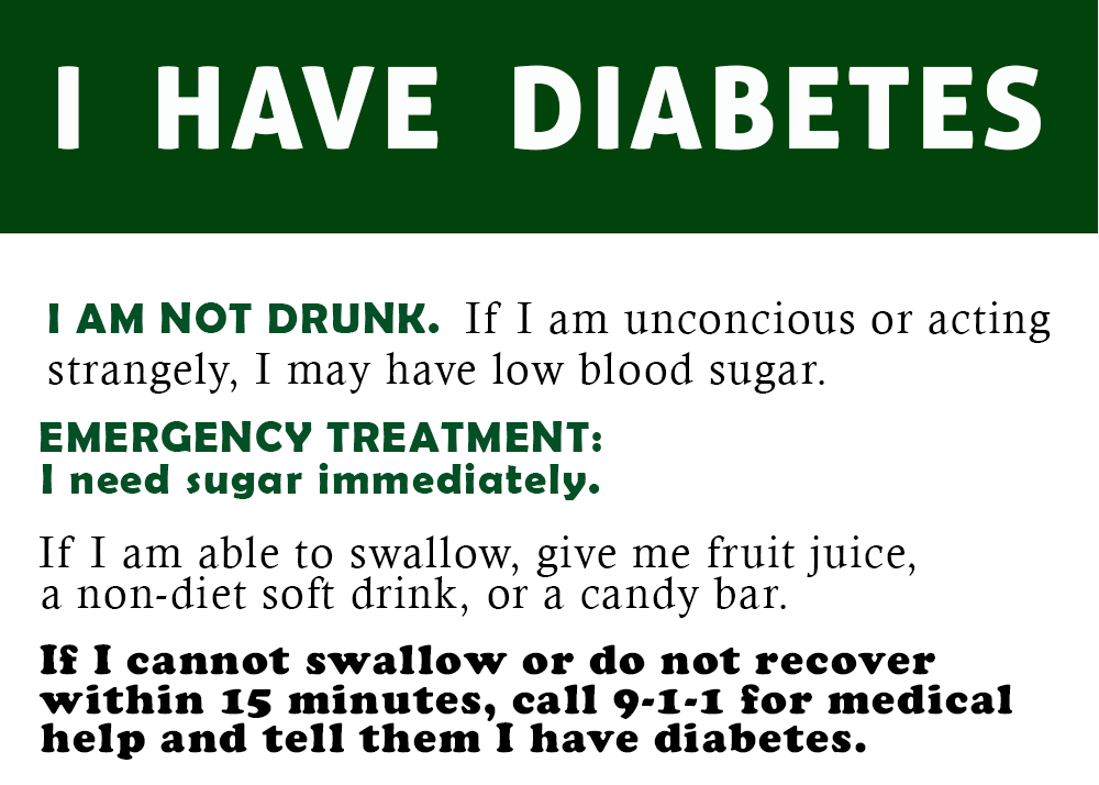 Wallet Size Diabetic Card JPG