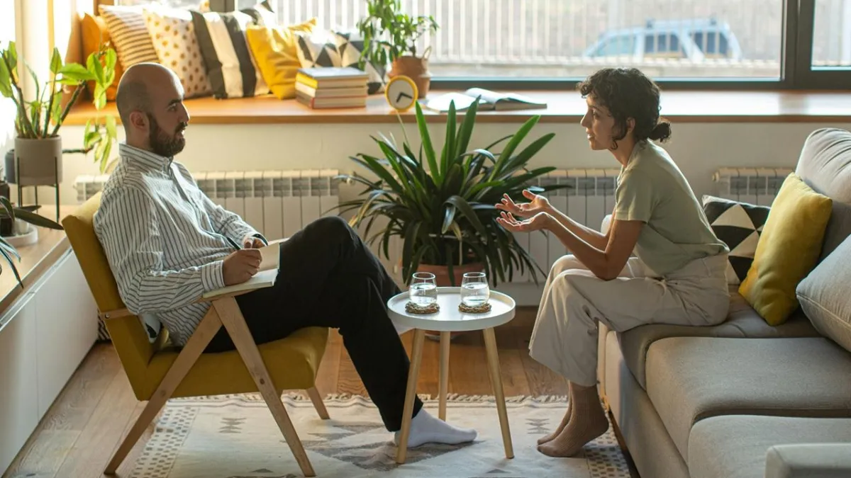 silver and black round analog watch