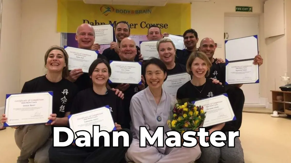 Peter Paul Parker after receiving his Dahn Master certificate in UK