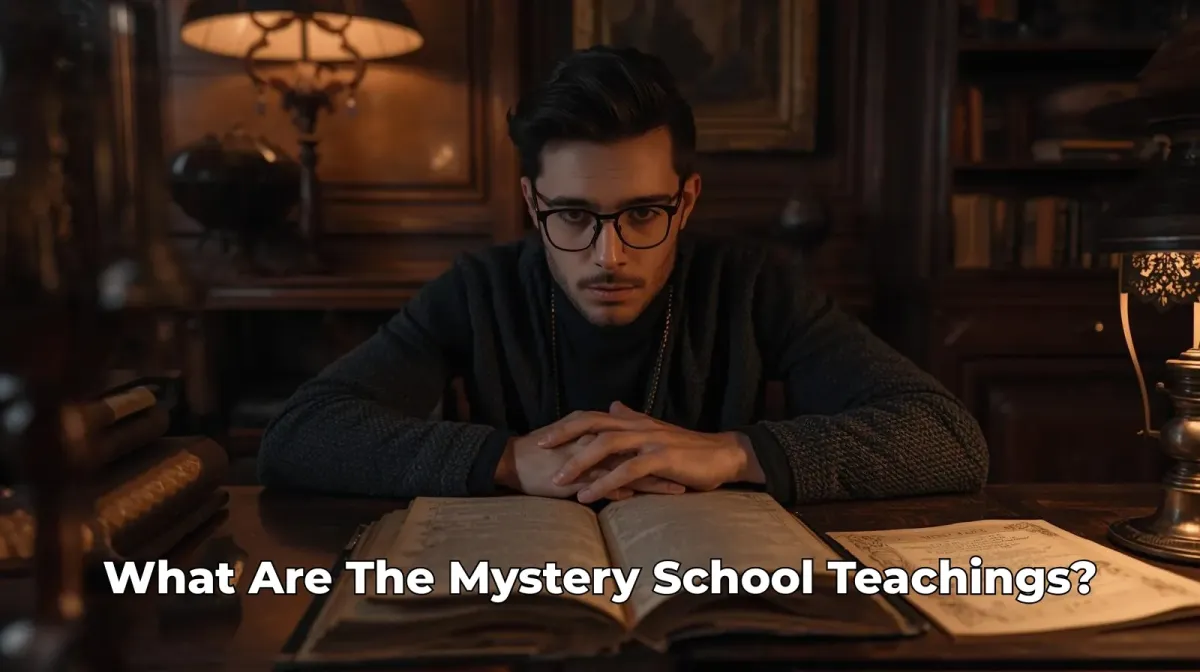 Modern woman looking at the mystery school teachings