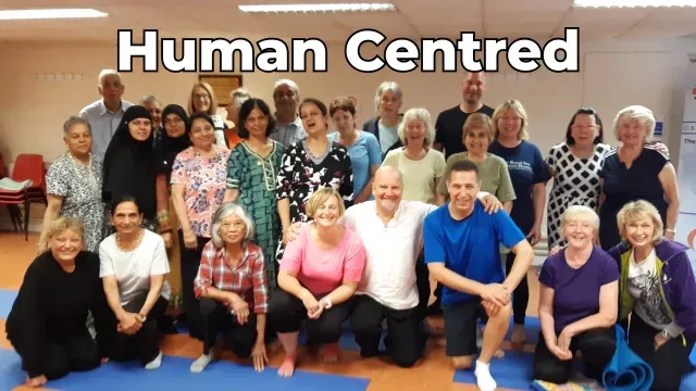 Peter at the end of Qi Gong class at New Malden