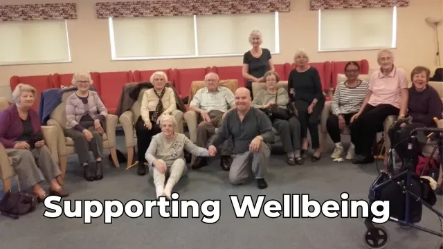 Peter supporting the community after a Qi Gong class