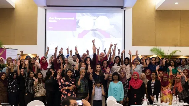 Peter at the end of the International Women's Economic Empowerment Event