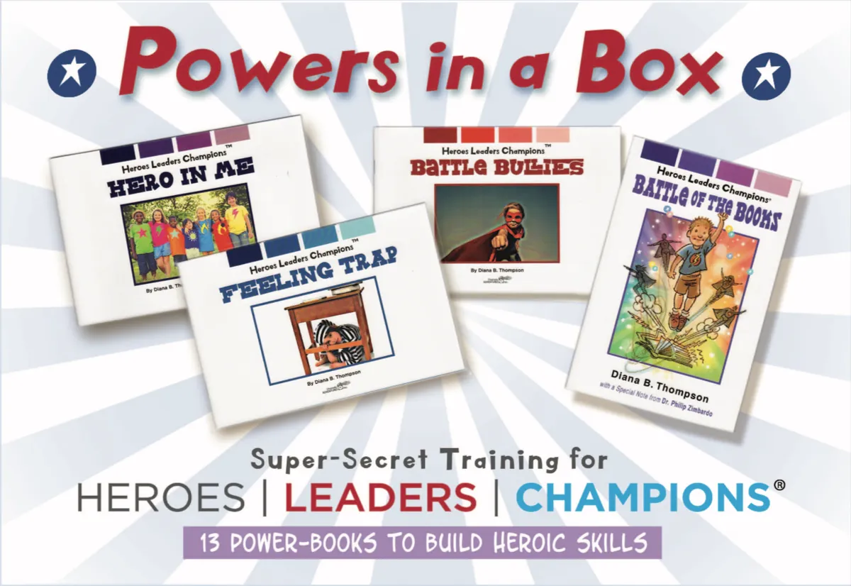 Powers in a Box set of Heroes Leaders Champions books