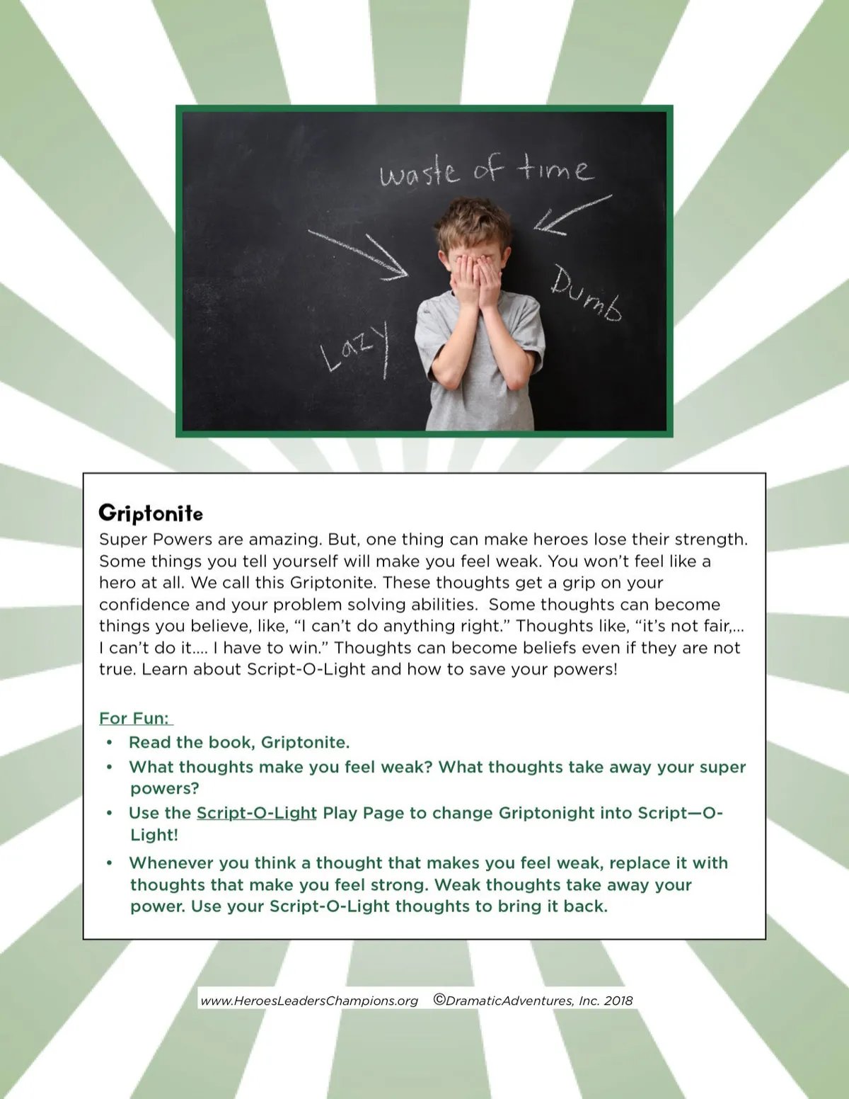 Griptonite lesson page