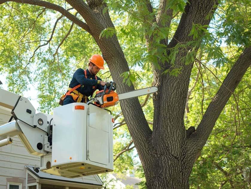 Tree trimming smart website demo by DaVoice AI