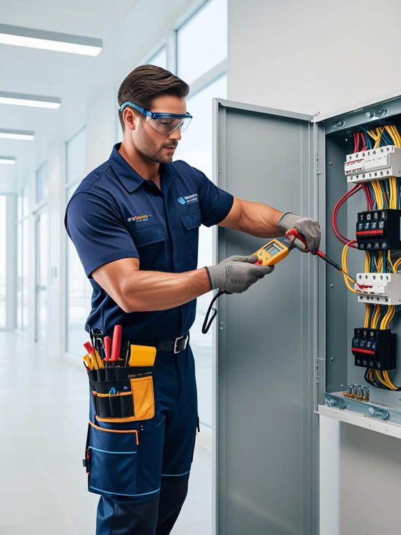 electrician answering service AI receptionist for electricians on job site