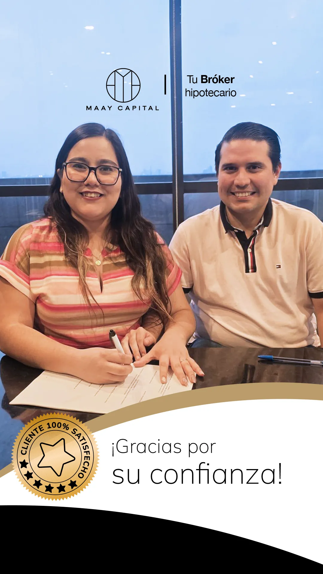 Familia satisfecha Maay Capital