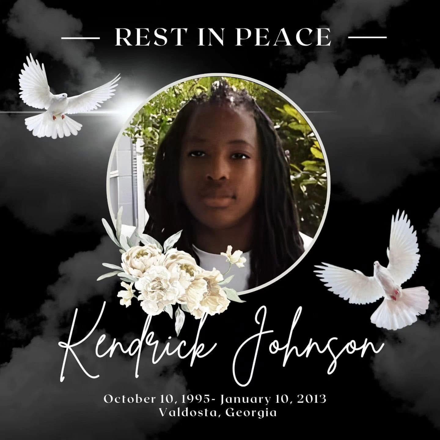 Official Justice for Kendrick Johnson T-Shirt floating presentation