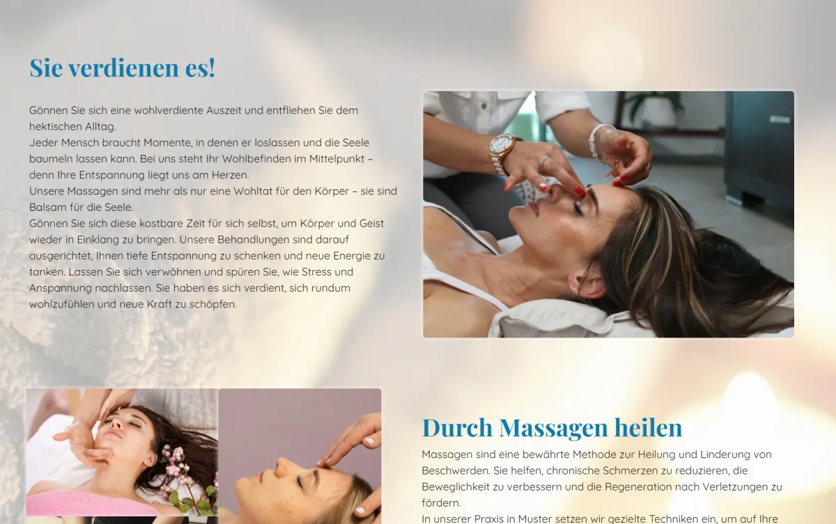 Massage Website