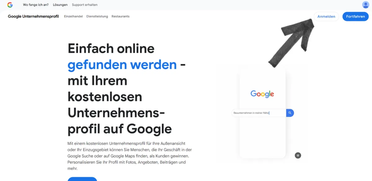Google Unternehmensprofila