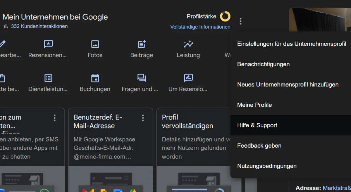 Support und Hilfe