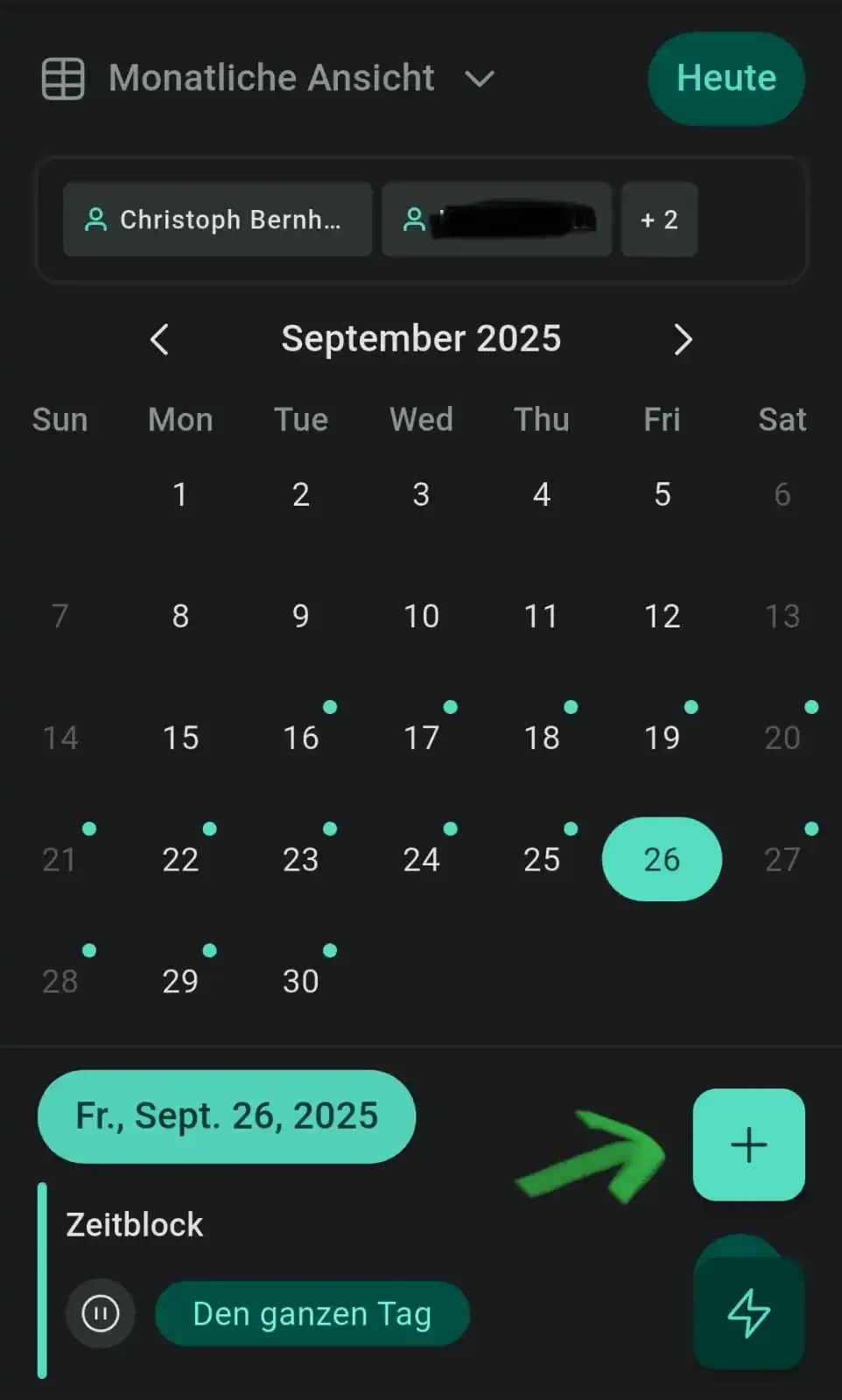 Kalender Übersicht App