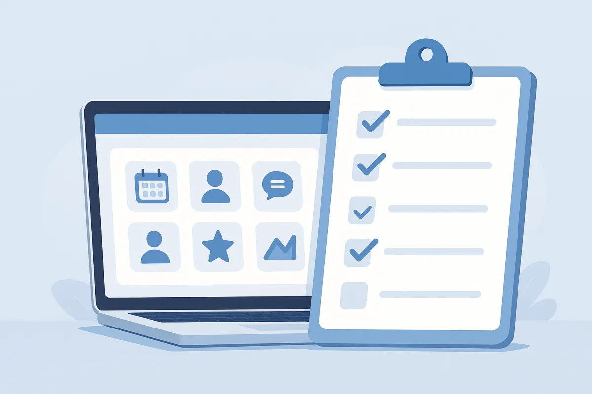 Checkliste für Studio