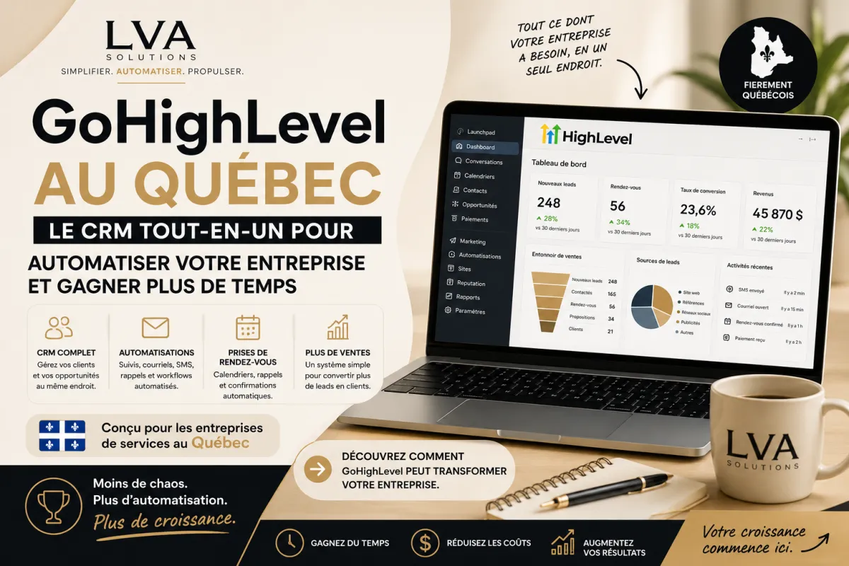 GoHighLevel Québec : le CRM tout-en-un pour automatiser son entreprise