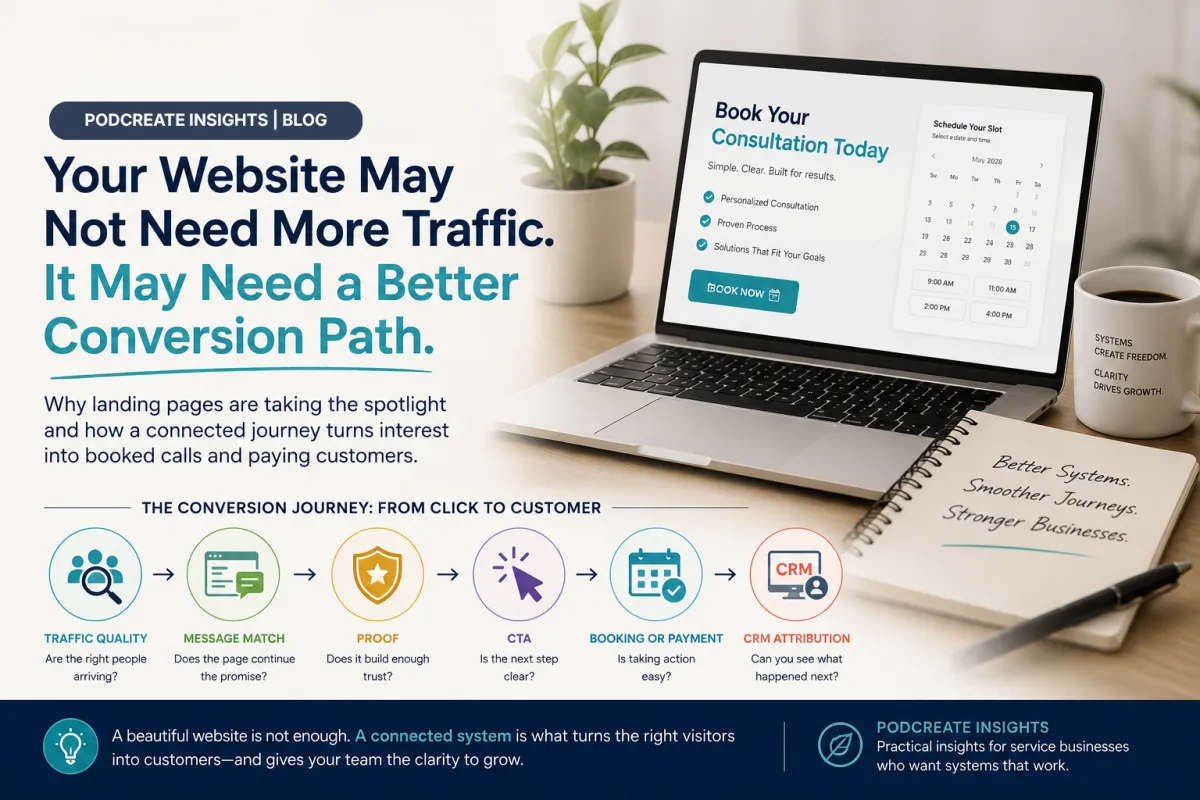 Your Website May Not Need More Traffic. It May Need a Better Conversion Path.