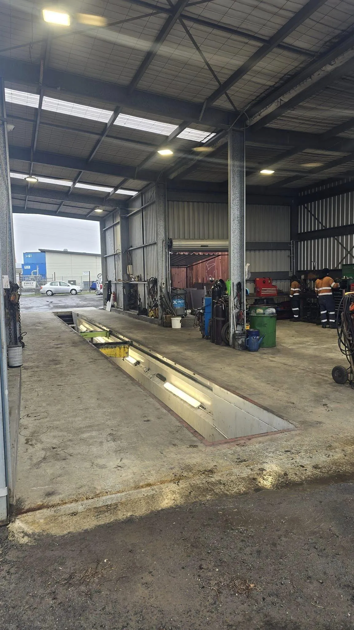 Christchurch heavy diesel repair workshop interior at SJS Mechanical & Welding