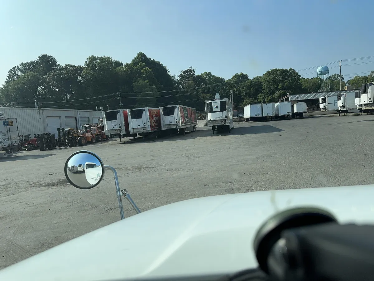 Refrigerated trailers sitting on a yard