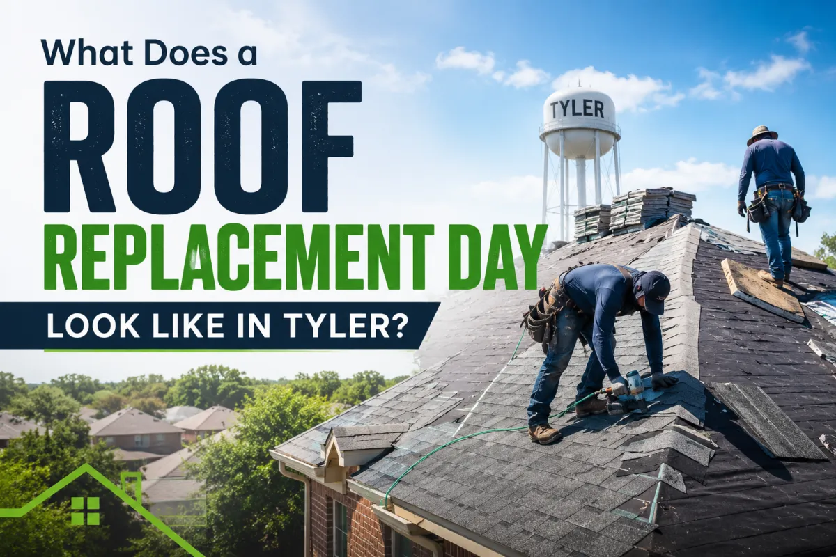 What Does a Roof Replacement Day Look Like in Tyler?