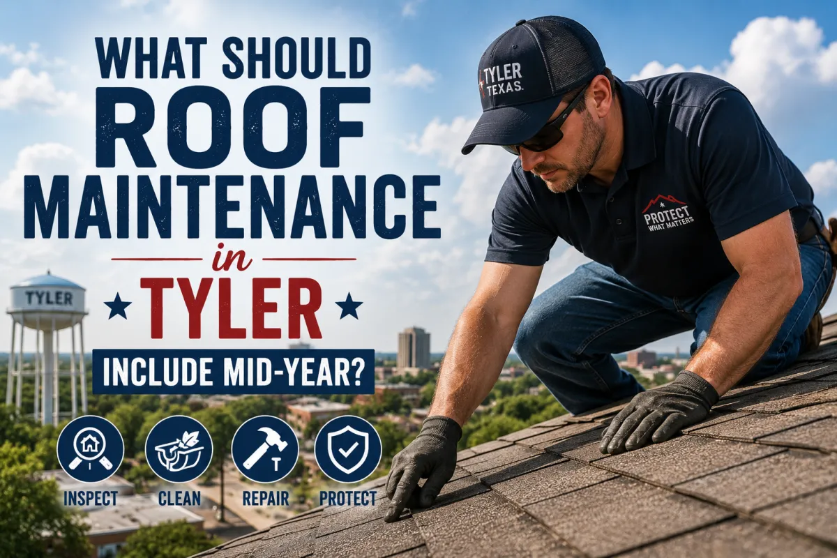  What Should Roof Maintenance in Tyler Include Mid-Year?