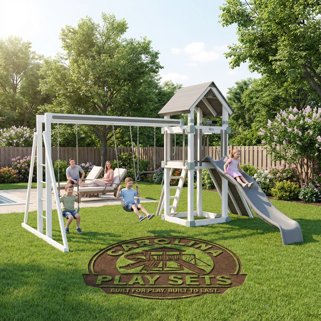 People fishing by a calm lake in a park.