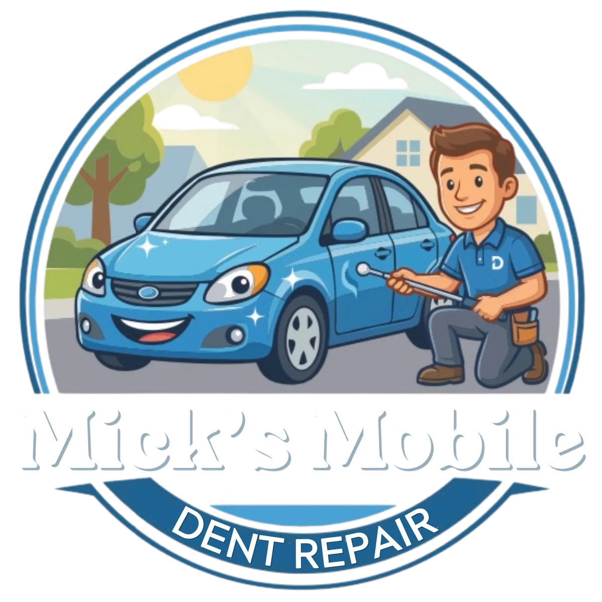 Mick's Mobile Dent Repair Logo