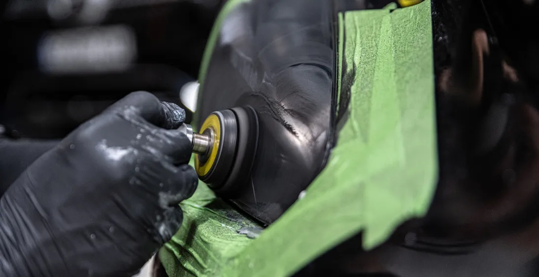 Restoring a car headlight
