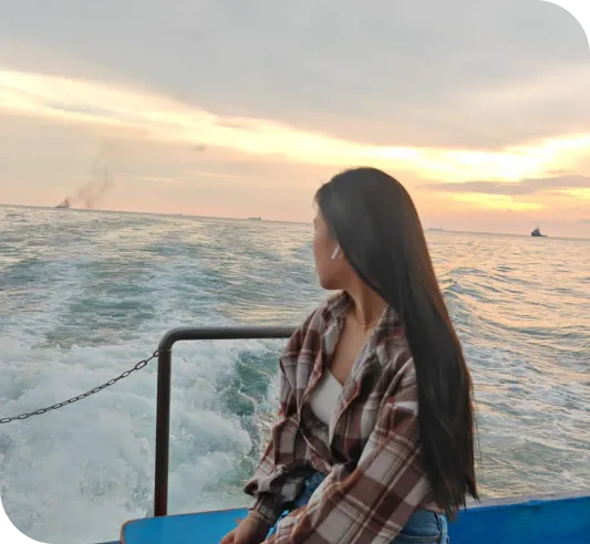 打卡海上夕阳美景