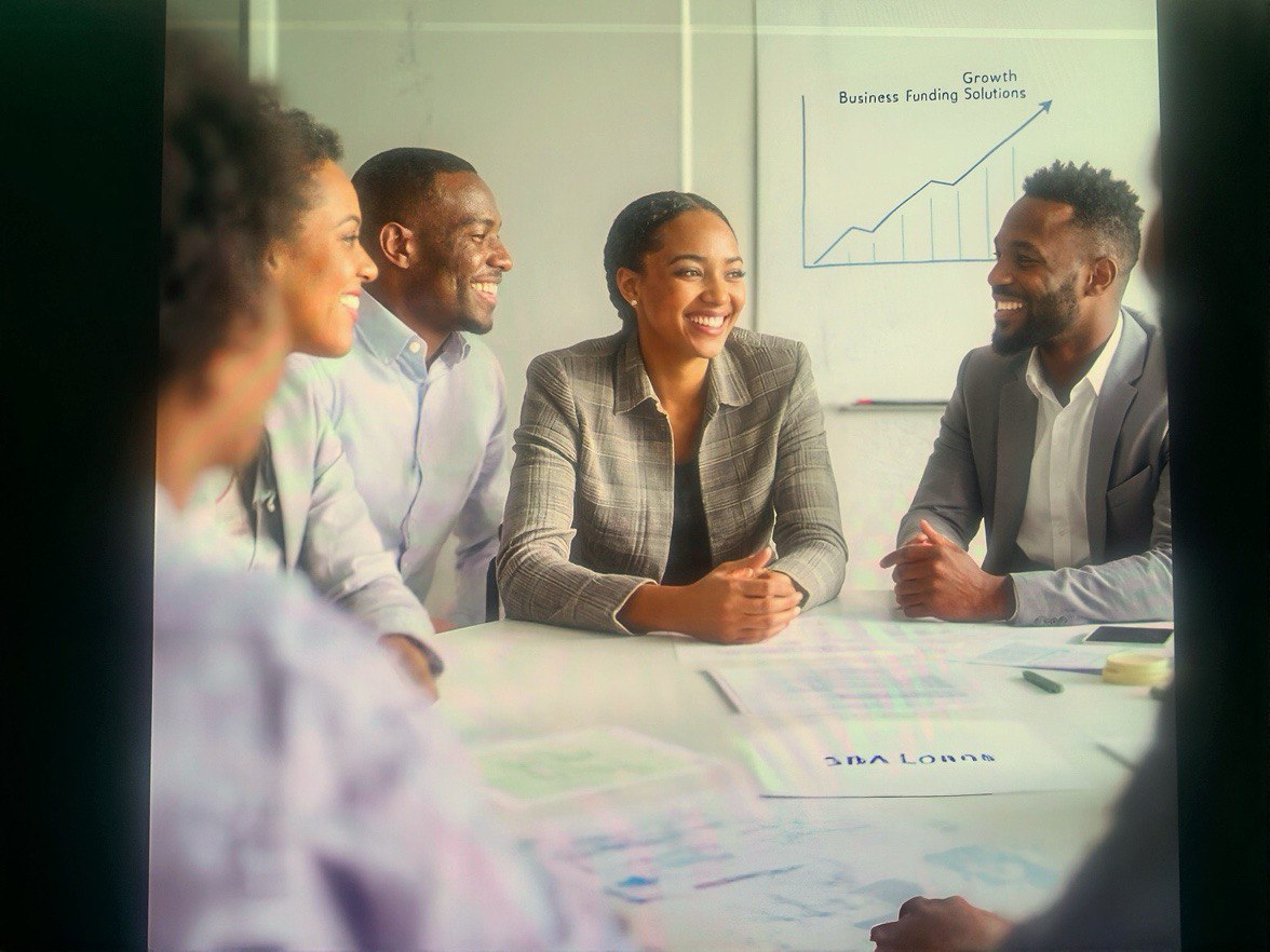 Consultant and client in discussion, modern office, natural light, diverse professionals, 3:2